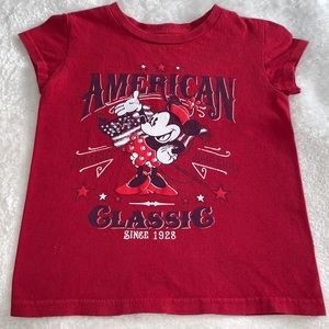 Disney Minnie Mouse Red T-shirt American July
